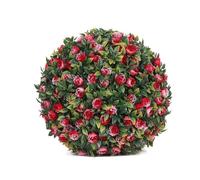 Boule d'herbe verte artificielle de 20 cm pour centre commercial, hôtel, décoration de plafond en plastique eucalyptus à suspendre, sphères en polyéthylène, boules pour maman, boules de maman, boules
