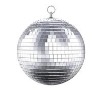 Boule Disco Boules de miroir en verre boule rotative réfléchissante barre suspendue Disco 8 pouces paillettes effet scène décoration for mariage KTV