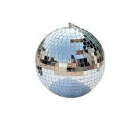 Boule Disco Deco Boule à facettes rotative en verre réfléchissant de 20 cm, décoration scène paillettes for karaoké