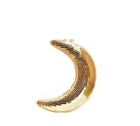 Boule Disco Deco Boule disco suspendue en forme de lune, ornement à paillettes, miroir verre réfléchissant, pendentif décoratif for mariage, fête ou bar(Color6)