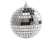 Boule Disco Deco Mini boule disco miroir, projecteur de scène, rotatif, verre argenté brillant, décoration for mariage, fête, Noël, maison, karaoké(10CM 1 piece)