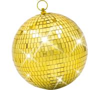 Boule Disco Décorative Avec Anneau De Suspension : 20,3 Cm De Large, Boules Disco Dorées À Suspendre Pour Décorations De Fête, Fête Sur Le Thème Des Années 70, Dj, Mariage, Anniversaire, Noël