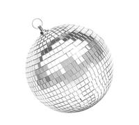Boule disco d'extérieur Ornement de fête , large, argenté et réfléchissant