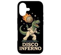Boule Disco Dinosaure Humour drôle T Rex Danse rétro fête Blague Coque pour iPhone 17