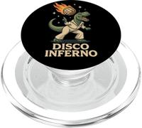 Boule Disco Dinosaure Humour drôle T Rex Danse rétro fête Blague PopSockets PopGrip pour MagSafe