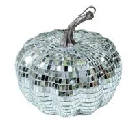 Boule disco en forme de d'Halloween - Décoration lumineuse miroir rotative, globe réfléchissant festif | Sphère de suspendue pour effrayant, décoration de piste de danse