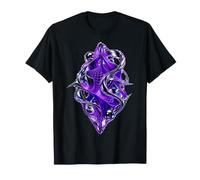 Boule Disco en Maille Violette foncée Y2K Club Festival Esthétique T-Shirt