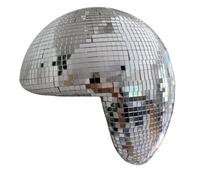 Boule disco fondue, boule miroir réfléchissante faite à la main, décoration d'étagère esthétique pour chambre à coucher, bureau, salon, sculpture disco étincelante unique, décoration d'intérieur