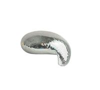 Boule disco fondue, décoration intérieure moderne, miroir fait main, esthétique, effet scintillant et funky(Silver)