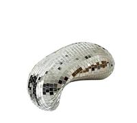 Boule disco fondue, décoration intérieure moderne, miroir fait main, esthétique, effet scintillant et funky(Sliver)