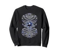 Boule Disco Illusion d'optique Moire Wave OP Art Esthétique Sweatshirt