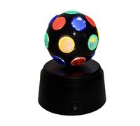 Boule Disco Lumineuse Fonctionne avec Piles, Rotation 360°, Petit