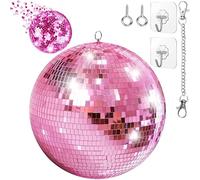 Boule disco miroir de 20 cm, boules disco avec anneau de suspension, boules disco à suspendre, boules miroir boule disco, boule disco miroir à suspendre, pour décoration de fête, bar de groupe