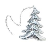 Boule Disco Miroir, Petite Boule Disco Décorative, Suspension Disco Avec Ruban Décoratif Et Cordon, Arbre De Noël Disco Créatif, Décorations De Noël Disco, Décoration Boule Disco Brillante (A)