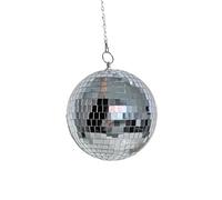 Boule Disco miroir suspendue, décoration de maison, boule de verre rotative, décoration de fête, réflexion de Bar, décor de fête(25cm)