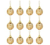 Boule Disco Sapin de Noël 12 Pièces Pendentifs Déco Festifs De Fête