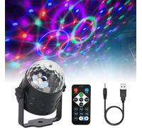 Boule Disco Usb Jeux De Lumiere Pour Soiree Boule À Facette Couleur Boule Disco Lumineuse Rotative 360° Avec Télécommande Et Prise Usb 7 Couleurs Rgb Boule Lumineuse Disco Pour Fête Bar Club