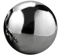Boule d'observation en acier inoxydable, boule creuse polie miroir, sphère de jardin, globe flottant pour étang sans couture, pour décoration de jardin (30 cm)