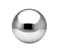 Boule d'observation en acier inoxydable de 25,4 cm, décoration creuse brillante pour jardin, terrasse, pelouse, étang, décoration réfléchissante résistante aux intempéries