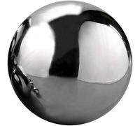 Boule d'observation en acier inoxydable poli miroir - Boule creuse réfléchissante pour décoration de jardin (150 mm)
