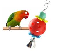Boule D'oiseau Avec Cloche, Perroquet Corde Balançoire Clochette Balle À Mâcher Oiseaux Jouet, Accessoires Colorés Suspendus De Cage De Jouet De Boule D'oiseau Interactif Pour Les Petits