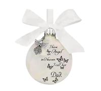 Boule D'ornement De Noël 2022, D'ornement Commémoratif pour La Perte d'un être Cher J'Ai Un Ange Au Paradis, J'appelle Sa Maman Papa Sœur Frère Nous Restons Ensemble