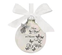 Boule D'ornement De Noël 2022, D'ornement Commémoratif pour La Perte d'un être Cher J'Ai Un Ange Au Paradis, J'appelle Sa Maman Papa Sœur Frère Nous Restons Ensemble