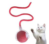 Boule Électrique pour Chat | Jouet Automatique Et Interactif Pour Chats,Boule Électrique Silencieuse Intelligente avec Cordon Queue pour Exercice Intérieur/Extérieur Simulation de Chasse et Anti-Ennui