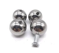 Boule En Acier Filetée À Demi-trou,Boule En Acier Filetée En Acier Inoxydable 304, Boule En Acier Filetée Percée M8, Écrou Rond, Diamètre Du Filetage M8, Diamètre De La Boule En Acier,17mm * 6 Pièces