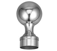 Boule en Acier Inoxydable Argentée pour Rambarde, Garde-corps, Poteau Rond | Design Monobloc Moulé, Installation Facile, Usage pour Structures Architecturales et Rails, Finition Argentée