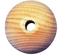 Boule en bois - Ø 20 mm - Percée - 10 pièces Marron G