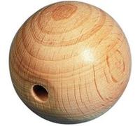 Boule en bois - Ø 50 mm - Demi-percée Ø 8 mm Marron G