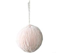 Boule en feutre de laine de 6 cm de diamètre pour décorations de Noël faites à la main, matériau doux pour décorations de sapin à faire soi-même (rose clair)