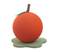 Boule en Fibre de Sisal pour Chat | Grattoir en Sisal,Griffoir pour Chat - Forme Orange pour Chatons, Jouet pour Anti-Ennui, Jeu, Exercice et Stimulation en Matériau Naturel pour Gratter