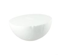 Boule en mousse, hémisphère rond solide vierge pour décoration de mariage, projets de bricolage, modélisation, arrangement floral, blanc (20 cm)