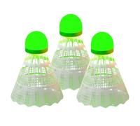 Boule en nylon pour jeu de nuit, tête en mousse 0,2 lb | Pack 3 pièces Glow In The Dark , cet équipement de badminton coupe-vent aide les et les adultes à jouer des matchs dans des