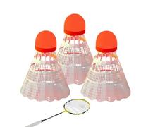 Boule en nylon pour jeu de nuit, tête en mousse 0,2 lb | Pack 3 pièces Glow In The Dark , cet équipement de badminton coupe-vent aide les et les adultes à jouer des matchs dans des