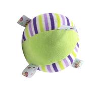 Boule en peluche avec cloches - Sphère de développement sensoriel arc-en-, sphère de hochet texturée interactive, orbe de stimulation auditive en tissu doux, outil d'engagement de carillon interne