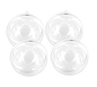 Boule En Plastique Cristal Transparent 5 Cm X 4 Pièces