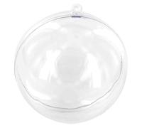 Boule En Plastique Cristal Transparent 8 Cm