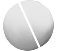 Boule en polystyrène - Ø 50 cm - 2 hémisphères creuses Blanc G
