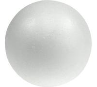 Boule en polystyrène Ø15cm 5pc - Boules de bricolage pour DIY, décoration, modélisme, blanc