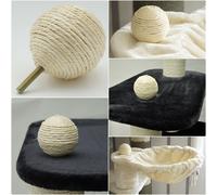 Boule en sisal pour arbre à chat / boule de recouvrement 7,5 cm Ø - filetage M8