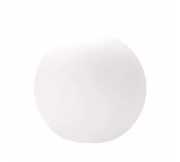 Boule en verre avec trou - 70 mm - Abat-jour en verre opale blanc mat - Diamètre : 140 mm