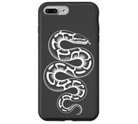 Boule enroulée Python Minimaliste Serpent Anthracite Coque pour iPhone 7 Plus/8 Plus