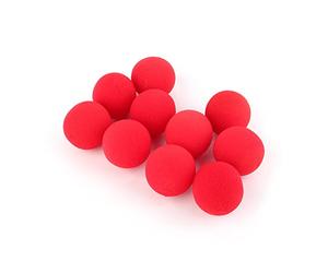 Boule éponge Douce Rouge 10 Pièces, pour Tours D'apparition et de Disparition Magiques, Jouet Accessoire de Tour de Comédie Classique