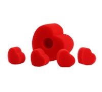 Boule Éponge Magique Rouge, 5 Pièces, Coeur, Boules D'Amour, Illusion, Outils Magiques, Rue, Gros Plan, Scène, Doigt, Tour De Magie, Jouet