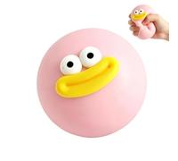 Boule Fidget Figurine - Accessoire Manipulation Ludique for Moments Calmes | Jouet Compression Souple avec Visage Détachable, Gadget Sensoriel Portable pour Loisirs Étude, École Voyage, 10 cm