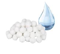 Boule filtrante de piscine - Absorbeur en mousse réutilisable - Pour systèmes de filtration à sable - Remplace le sable filtrant - Filtre de piscine flottant - Boule absorbante