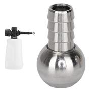Boule filtrante en mousse avec filtre à paille lestée pour machine à laver - Accessoire en acier inoxydable durable et réutilisable pour machines à laver à mousse de voiture.